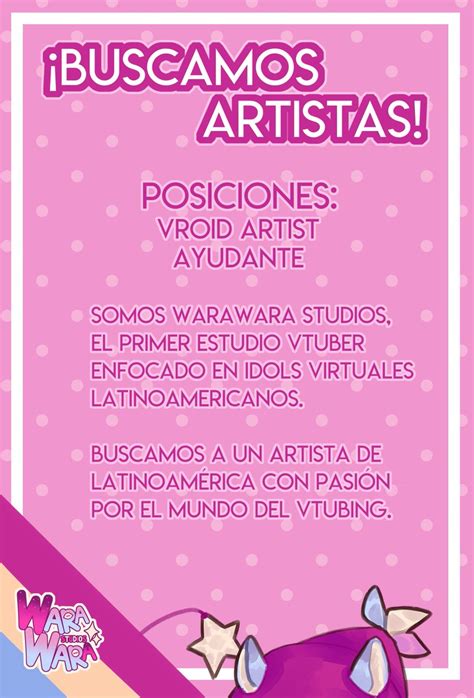 Warawara Studios On Twitter Buscamos Nuevos Artistas Para Sumar A