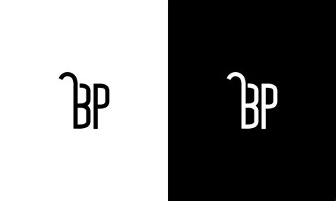 BP logo design. Letter BP logo design. BP logo icon design in black and ...