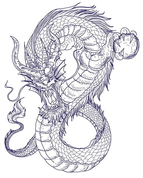 Realistic Japanese Dragon Drawing Atelier Yuwa Ciao Jp