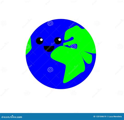 Cute Illustration Of Smiling Planet Earth Stock Vector Illustration