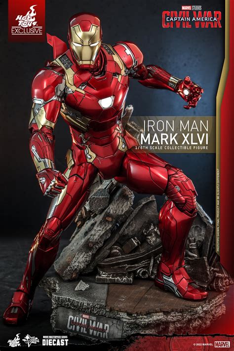 Hot Toys MMS 608 D42 Captain America Civil War Iron Man Mark XLVI