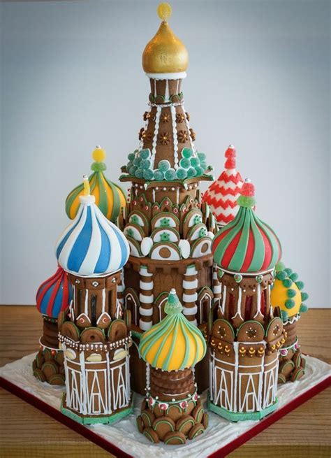 St Basils Cathedral In Moscow Russia Gingerbread Gingerbread