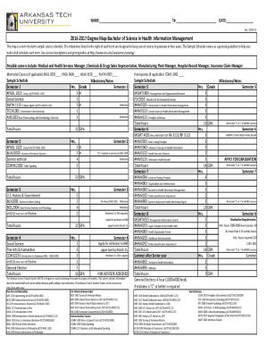 Fillable Online Degree Map Bachelor Of Science In Health