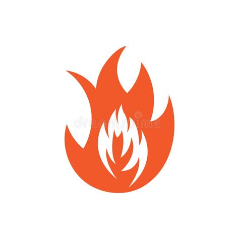 Fire Logo Design Illustration And Fire Symbol Stock Vector