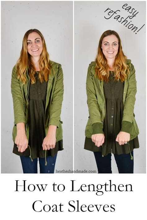 How To Lengthen Sleeves Of A Jacket Heather Handmade