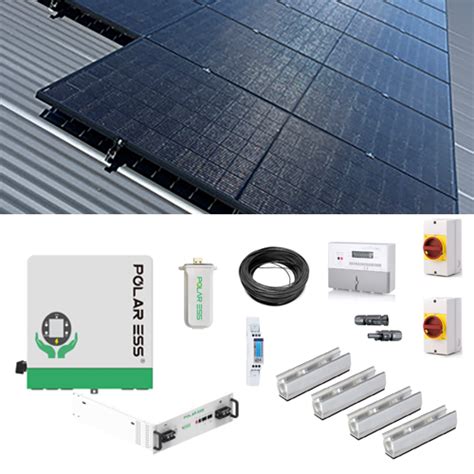 Kw Panel Hybrid Solar Power Kit With Kwh Battery Storage