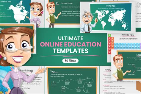 Ultimate Online Education Presentation Template Graphicmama