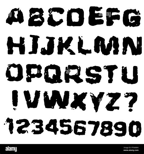 Alphabet Lettering Stencil Cut Out Stock Images Pictures Alamy