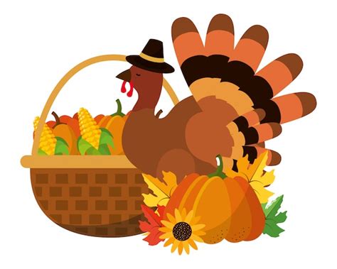 Premium Vector | Happy thanksgiving cartoon