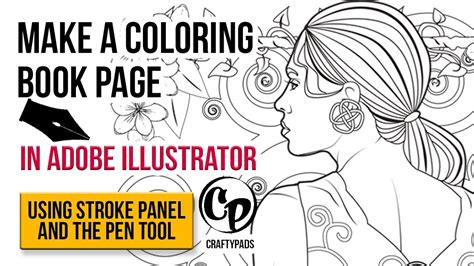 Make A Coloring Book Page In Adobe Illustrator Using The Pen Tool And