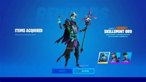 How To Get Minty Legends Pack For Free In Fortnite Unlock Skellemint