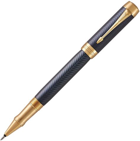Ручка-роллер Parker Duofold Prestige Centennial T307, Blue Chevron GT ...