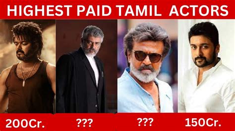 Top Tamil Highest Paid Actors In Tamil Actors Salary Vijay