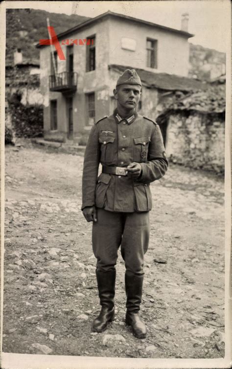 Deutsche Wehrmacht Wehrmachtsoldat in Griechenland Uniform Käppi