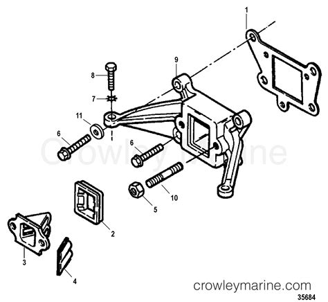 INTAKE SYSTEM 1998 Outboard 5 H005201UD MH Crowley Marine