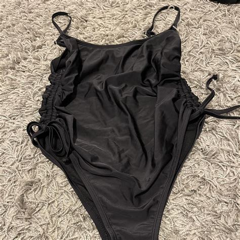 Target Bathing Suit 🩱 One Piece Adjusted Sides 🖤 Depop