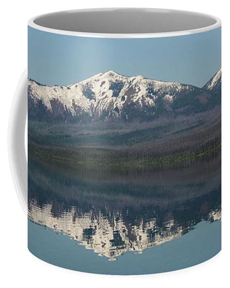 Lake Mcdonald Reflection 4 Coffee Mug By Whispering Peaks Photography