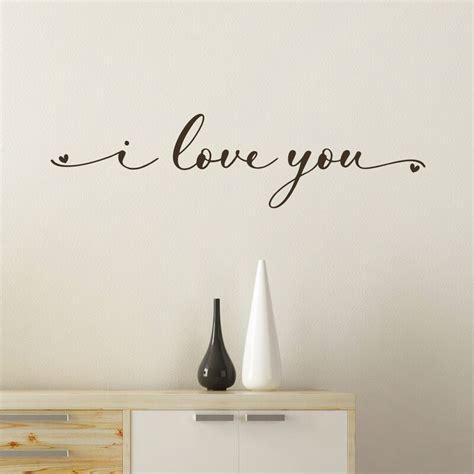 Love You Wall Decal Etsy