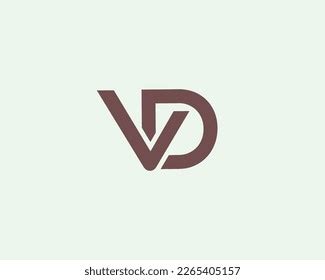 Vd Dv Logo Design Vector Template Stock Vector (Royalty Free ...