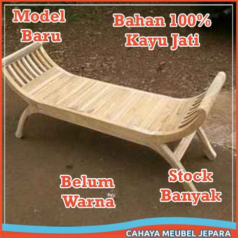 Jual Bangku Teras Yuyu Kayu Jati Mentahan Harga Murah Kursi Teras