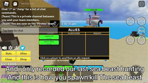 How To Spawn A Sea Beast In Blox Fruits