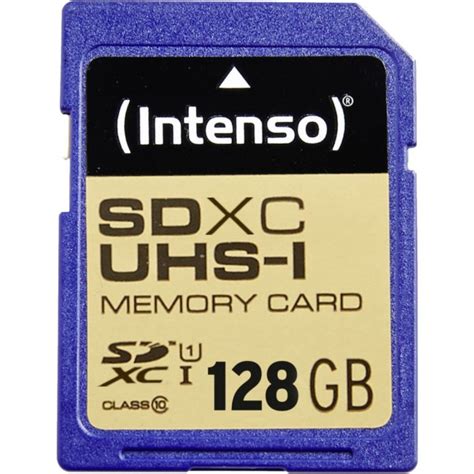 Intenso Carte Mémoire SDXC 128 GB UHS I