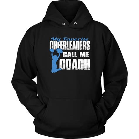 My Favorite Cheerleaders Call Me Coach Cheer Coach Hoodies Blue Cheer