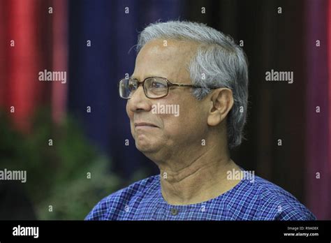 Portrait Of Nobel Prize Laureate Professor Muhammad Yunus Who Won The