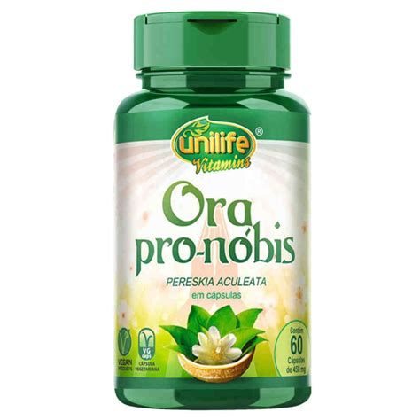 ORA PRO NÓBIS 450MG 60 CÁPSULAS UNILIFE Mundo Sadio I Vida Saudável