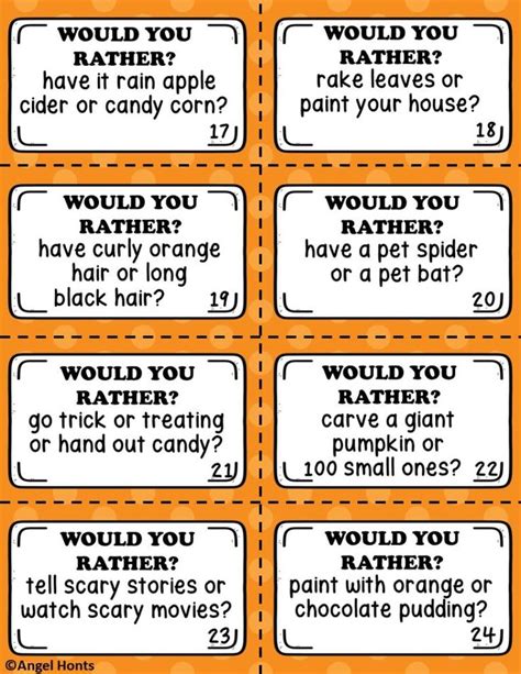 Halloween Would You Rather Learn And Teach By The Beach Fun