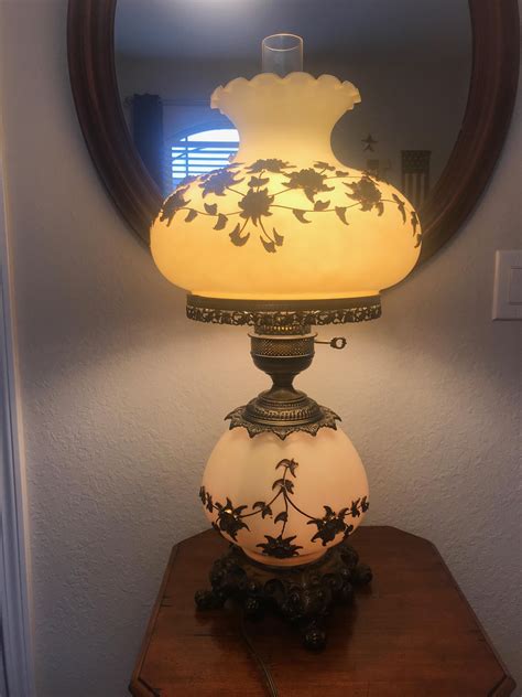 Antique lamps with metal flowers | InstAppraisal