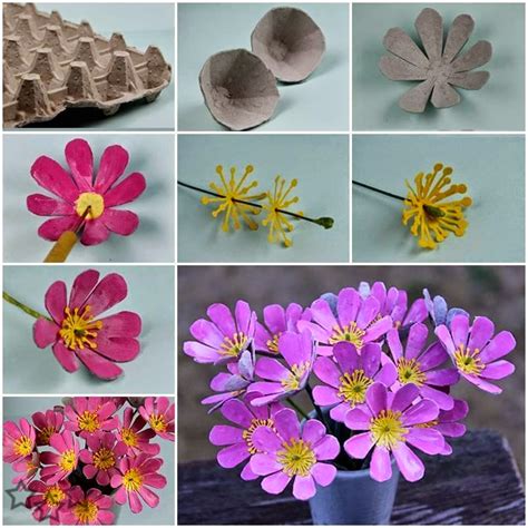 Nuestra Ecologia: Delicadas flores de cartón