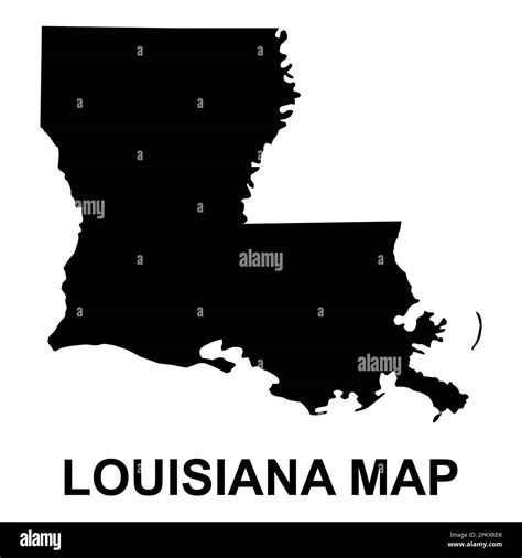 Louisiana Map Shape United States Of America Flat Concept Icon Symbol