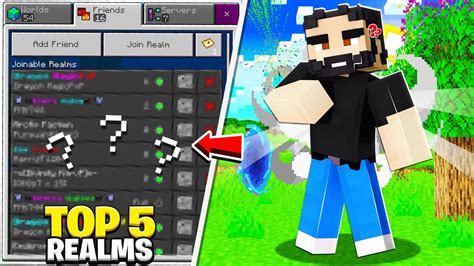 NEW Top 5 BEST Realms On Minecraft Bedrock Edition Xbox One PS4