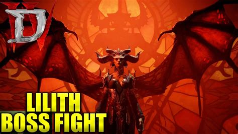 Diablo 4 Lilith Boss Fight Cutscene Act 6 Final Boss YouTube