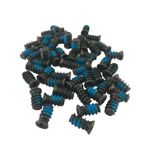 Easycargo 50pcs Computer Case Fan Screws Blue Nylon Self