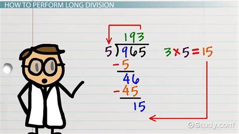 Long Division | Definition, Rules & Examples - Lesson | Study.com