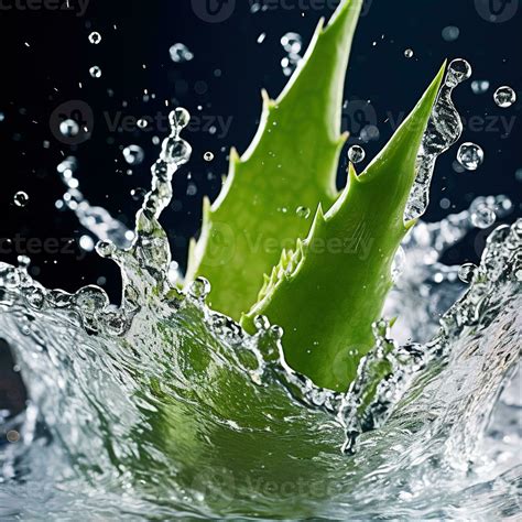 Aloe Vera In Water Splash Generative AI 26695293 Stock Photo At Vecteezy