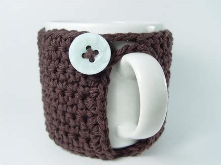 15 Ideas Y Molde Para Elaborar Cubre Tazas A Crochet