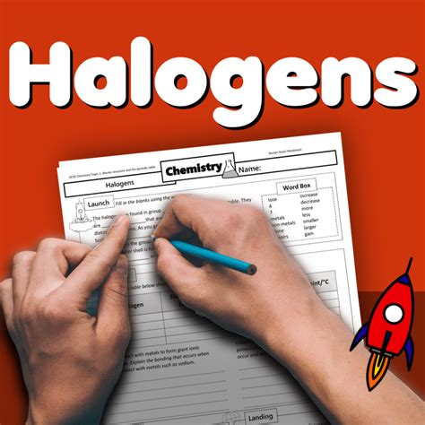 Halogens Group Home Learning Worksheet Gcse Rocketsheets Co Uk