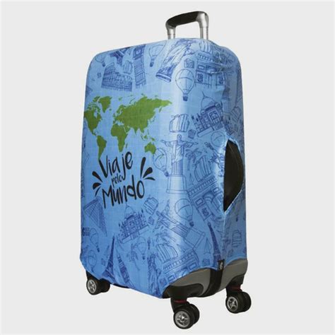 Capa Protetora Para Mala Viaje Pelo Mundo Skinbag No Shoptime