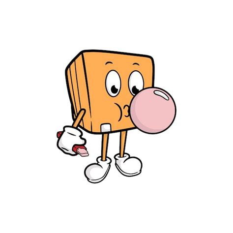 Premium Vector Box Cartoon Character