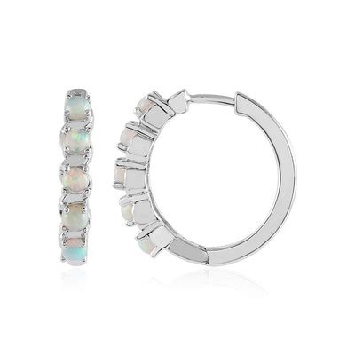 Äthiopischer Welo Opal 925 Silber Ohrringe 0 765 ct