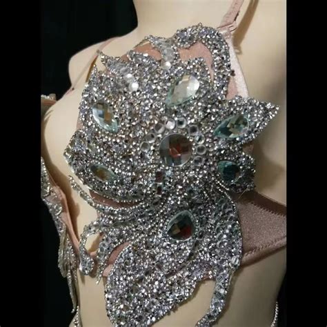 Golden Glow Luxe Bikini Set Diamond Adorned For Stage Sizzle Etsy