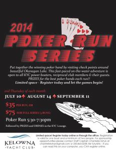 KYC POKER RUN – Kelowna Yacht Club boating event | Vernon Yacht Club