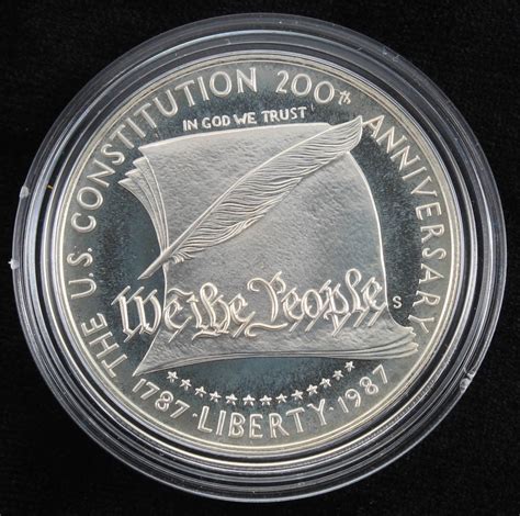 S United States Constitution Bicentennial Commemorative Silver