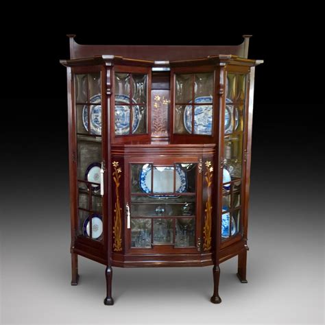 shapland_and_petter_mahogany_display_cabinet - Church Street Antiques