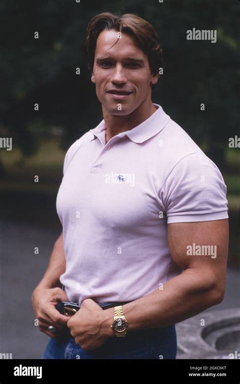 Austrian Born American Actor And Body Builder Arnold Schwarzenegger