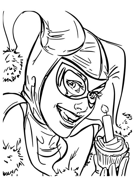 Adult Coloring Pages Harley Quinn