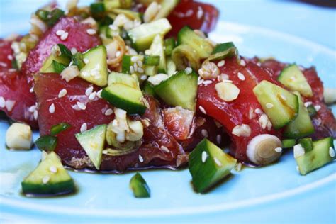 Fresh Ahi Tuna Salad - Saving Dinner